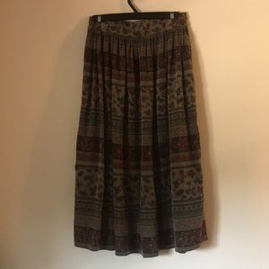 Flare maxi skirt